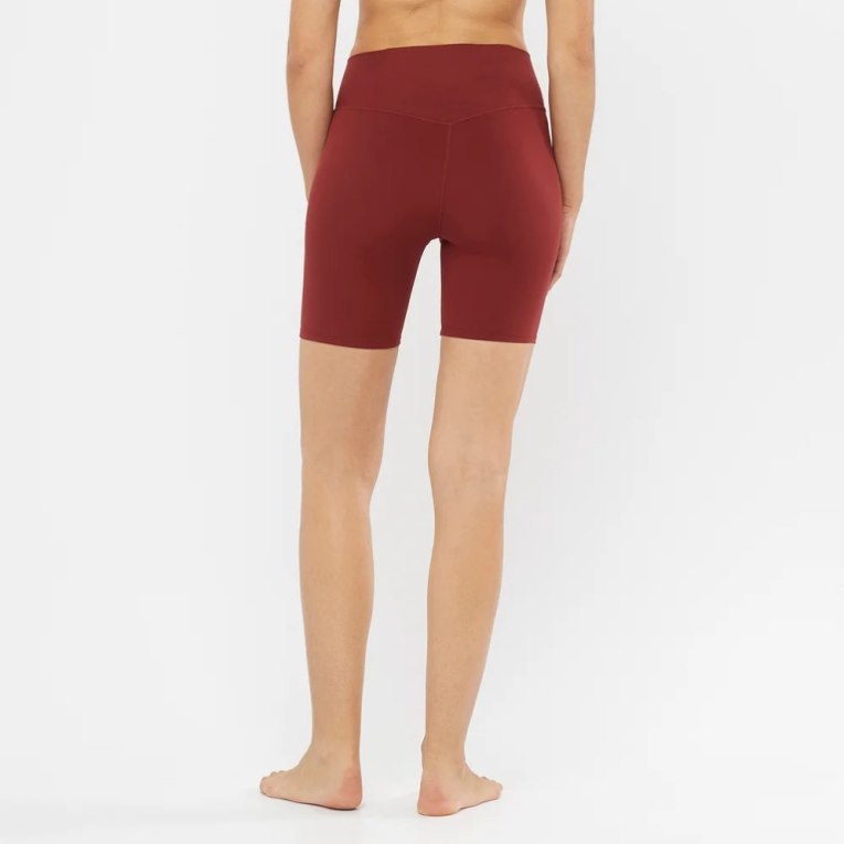 Calça Legging Salomon Cross Multi 7'' Curta Feminino Vermelhas | PT O38974